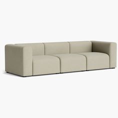 The Mags Collection (2007) by HAY began with the notion that a sofa must have a very simple aesthetic because it’s so dominant in a room. With that in mind, it was designed as a deep, inviting space for stretching out and lounging. Mags features solid construction, plush cushions, and high armrests for lasting comfort and clean lines for a casual feel. Made in Mexico. | Mags 3-Seat Sofa, Cream at Design Within Reach Hay Mags, Simple Aesthetic, Petrol Blue, Moon Flower, Foam Cushions, Living Room Furniture Sofas, Design Within Reach, Cushion Fabric, Ice Blue