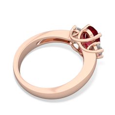 This 14K Rose Gold trellis three stone ring features an Oval intense red lab ruby, flanked by .20 carats of diamonds. A trellis ring features gorgeous interwoven prongs holding the lab rubys that symbolize the union of marriage and the wonderful journey you two will embark on together for the rest of your lives. Pink Sapphire Jewelry, Red Lab, Fire Opals Jewelry, Citrine Jewelry, Pink Tourmaline Ring, Fire Opal Ring, Pink Sapphire Ring, Three Stone Ring, Tourmaline Jewelry