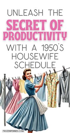 1950s Housewife Routine, Housewife Routine, Housewife Schedule, 1950s Homes, Housewife Cleaning, 1950s Lifestyle, Housewife Life, 1950s Housewife