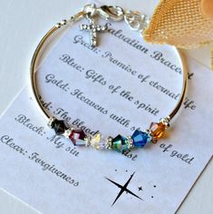 Crystal salvation bracelet is made with 6mm European crystals, crystal spacers and silver plated bars. Custom sizes available Salvation Bracelet, Crystals Bracelets, Gifts Of The Spirit, Apple Rose, Faith Bracelet, Christian Bracelets, Crystal Anklet, Bracelets Silver, Swarovski Crystal Jewelry