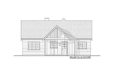 this is the front elevation of these house plans