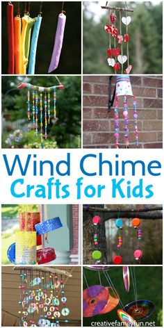 the cover of wind chime crafts for kids