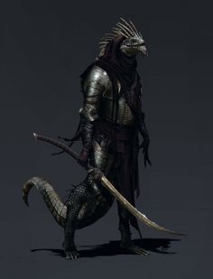 Pc Pictures, Humanoid Dragon, Rpg Monsters, Fantasy Inspo, By Any Means Necessary, Fantasy Races, Dungeons And Dragons Characters, Fantasy Monster, Fantasy Warrior