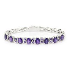 Beautiful Amythyst Bracelet Silver 925 Top Quality 23.69g GW Gems Amythyst Awesome Collection Weight 23.69g GW Silver 925 Gemstone Amythyst Looks Better than picture Certificate available on request Anniversary Amethyst Gemstone Tennis Bracelet, Sterling Silver Amethyst Bracelet With Gemstone, Amethyst Bracelet In Fine Jewelry Style, Purple Jewelry With Jubilee Bracelet For Anniversary, Amethyst Tennis Bracelet As A Gift, Elegant Amethyst Gemstone Crystal Bracelet, Purple Fine Jewelry Bracelet, Elegant Purple Amethyst Tennis Bracelet, Purple Round Fine Jewelry Bracelets