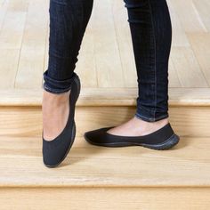 Flyte Black Soles 8.5:) Flats With Arch Support, Flats For Women, Perfect Marriage, Black Ballet Flats, Elba, Performance Outfit, Black Slip Ons, Ballet Flat Shoes, Loafers For Women