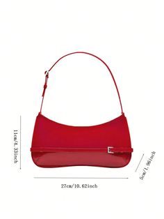 Underarm bag for women's summer new niche design with a touch of patent leather, one shoulder crescent shaped red bag Handbags Type: Shoulder Bags Types of bags: Shoulder & Handbags Main Material: pu Lining Material: POLYESTER Shape: Baguette Gender: WOMEN Choice: yes update.24.07 Blue Black Color, Red Bag, Crescent Shape, Underarm Bag, Niche Design, Large Backpack, Types Of Bag, Shoulder Handbags, Womens Backpack