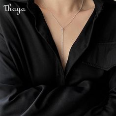 Elevate your style with our Flowing Tassel Necklace. Symbolic of fluidity, grace and freedom, it features delicate tassels that sway with your every move. Handcrafted with care, it's the perfect accessory to add an effortless touch of elegance and meaning to any outfit.   -Brand: Thaya  -Material: 925 Silver  -Gender:Female Gold Cleaner, Silver Cleaner, Delicate Jewelry, Elevate Your Style, Jewelry Care, Tassel Necklace, Gender Female, Your Style, Gemstone Jewelry