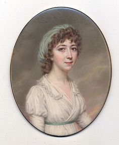 a portrait of a woman in white dress