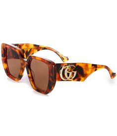 Gucci Polarized Sunglasses For Summer, Gucci Sunglasses With Uva Protection For Summer, Gucci Shield Sunglasses With Polarized Lenses For Summer, Gucci Cat Eye Sunglasses With Uv Protection For Summer, Trendy Gucci Sunglasses With Mirrored Lenses, Designer Cat Eye Sunglasses With Polarized Lenses For Summer, Designer Square Frame Sunglasses For The Beach, Gucci Cat Eye Sunglasses With Polarized Lenses For Summer, Designer Wayfarer Sunglasses For Summer