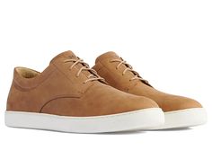 Nisolo Diego Everyday Sneakers - Men's Shoes : Tobacco : Get that amazing polished look donning the Nisolo Diego Everyday Sneakers. These pairs of sneakers are designed with water-resistant leather upper, lace-up closure, and round toe design. The shoe has cushioned insole with green eva for enhanced arch support. Leather Working Group Certified. Leather lining. Brand detailing on the tongue and footbed. Rubber outsole. Made in Peru. Measurements: Heel Height: 1 in Product measurements were take Everyday Sneakers, Brown Sneakers, Toe Designs, Polished Look, Leather Working, Arch Support, Peru, Heel Height, Men's Shoes