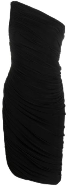 Norma Kamali, Dress Black, One Shoulder Dress, Shoulder Dress, One Shoulder, Black Dress, Clothes, Black