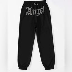 100% Polyester New Without Tags Shein Sweatpants, Shein Pants, Black Sweatpants, Large Black, Track Pants, Pant Jumpsuit, Sweatpants, Pants For Women, Track