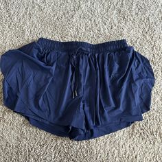 Bought On Amazon But Never Worn. Butterfly Shorts Size Medium. Navy Butterfly Shorts, Off Brand, Boxing Shorts, Light Flare, Juicy Couture Charms, Nike Running Shorts, Pleated Shorts, Gym Shorts, High Rise Shorts