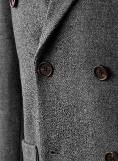 Create your own ideal style, making it unique for yourself and identifiable for others with our Gray Heavy Tweed Jacket. Crafted from pure wool, the gray shade has a very friendly vibe and is a definite keeper for all your important occasions. 
 
Look Includes   Gray Heavy Tweed Fabric  Double Breasted Jacket Style   Wide Peak Lapel (3.75")    Faux Horn Brown  Buttons  Double Vent  Four Cuff Buttons    Click 'Customize Now' to modify the look if needed.  
 
Lining: Viscose; Dry Clean. Gray Wool Outerwear With Welt Pockets, Double-breasted Wool Outerwear With Herringbone Pattern, Wool Double-breasted Herringbone Outerwear, Wool Double-breasted Outerwear With Herringbone Pattern, Business Casual Wool Tweed Jacket With Double Button, Wool Tweed Jacket With Double Button For Business Casual, Winter Gray Blazer With Double Button Closure, Gray Tweed Outerwear For Work, Gray Wool Single-breasted Outerwear