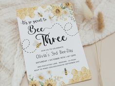 a bee themed birthday party with sunflowers and bees