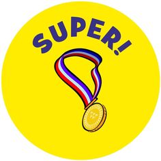 a medal with the words super on it