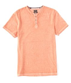 From Buffalo David Bitton&#x2C; this henley features:henley collarshort sleeves4-button placketsquare hempullover constructioncotton/Polyestermachine washImported. Summer Short Sleeve Henley With Button Closure, Summer Short Sleeve Henley With Buttons, Summer Henley With Button Closure, Summer Henley With Buttons, Dillard's, Buffalo, Clothing Accessories, Latest Trends, Short Sleeves