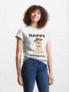 "Happy Teddy Bear Day, Valentines bear & Valentine week gift ideas" T-shirt for Sale by haRexia | Redbubble | happy teddy bear day my love t-shirts - happy teddy bear day images t-shirts - happy teddy bear day pic t-shirts I'm With The Band, Making Shirts, Comfy Tees, Funny T, Fashion Essentials, Funny Tshirts, Disease, Classic T Shirts, Shirt Designs