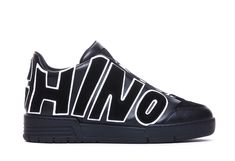 Moschino black Streetball sneakers, lateral maxi logo, round toeComposition: 100% Leather And Suede/ù Custom Black Low-top Sneakers With Logo, Black Sporty High-top Sneakers With Embossed Logo, Black Sporty Sneakers With Logo Detail, Black Custom Sneakers With Logo For Streetwear, Black Custom Logo Sneakers For Streetwear, Sporty Custom Sneakers With Logo Print, Custom Black Sneakers With Logo For Streetwear, Black Low-top Custom Sneakers With Logo Print, Black Sporty High-top Sneakers With Logo