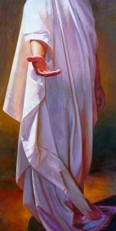 a painting of a woman in white clothing