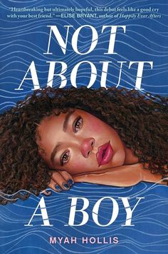 a book cover for not about a boy with an image of a woman's face