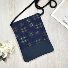 This cell phone bag has the right size for you to go shopping, to the gym or for a walk with your cell phone, ID card, keys and small things. There is a zipper on the top to keep things safe.Material: high quality canvas, cotton fabric, zipperDimension: 19.5cm x 15cm (7-3/4" x 5-7/8")Strap: 140cm (55")Inside: with cotton inner liningProduction time: about 3-4 working days (excluding holidays), shipped within two days after completion. ★other information--Kindly pls be noted that the fabric and l Functional Rectangular Phone Bag With Cell Phone Pocket, Functional Blue Phone Bag With Cell Phone Pocket, Rectangular Everyday Zipper Phone Bag, Rectangular Blue Phone Bag For Daily Use, Rectangular Zipper Pouch Phone Bag For Travel, Rectangular Phone Bag With Zipper Pouch For Travel, Casual Mobile Phone Bag For Personal Use, Functional Blue Rectangular Phone Bag, Functional Rectangular Portable Phone Bag