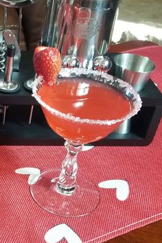 https://cheersg2s.com/strawberry-drop/ Bartending Basics, Bartending Tips, Valentine Cocktails