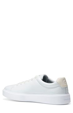 Smooth leather creates a classic sport inspired low profile sneaker that features luxe cupsole construction that adds comfort to every step. Round toe Lace-up Cushioned insole Padded cuff White sole Leather upper, manmade sole Imported White Egret, Leather Crafts, Sneaker Men, Cole Haan, Leather Craft, Smooth Leather, Low Profile, Leather Upper, Nordstrom