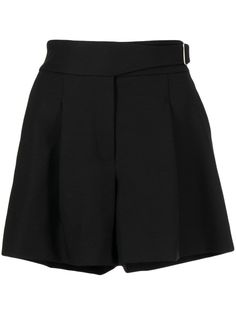 GOODIOUS high-waisted Shorts - Farfetch Spring High Waist Shorts With Belt Detail, Chic Short Bottoms With Belt Detail, Chic Belted Short Bottoms, Chic High Waisted Shorts With Waistband, Chic High Waist Shorts With Waistband, Black High-waisted Belted Shorts, Chic High Waist Shorts, Black Belted High-waisted Shorts, Fitted Belted High-waisted Shorts