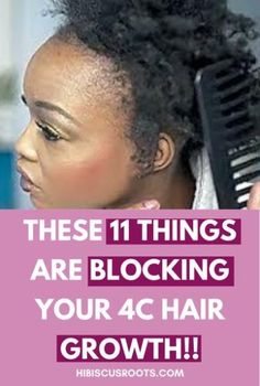 Everything you need to learn about how to grow natural hair! #afro #hairstyle Black Woman Hair Growth Tips, Afro Hair Growth, Grow Black Hair, 4c Hair Growth, Growing Long Natural Hair, Grow Natural Hair, Natural Hair Growth Remedies, 4c Hair Care, Black Hair Growth