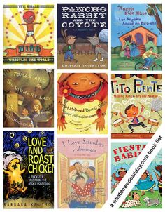 several children's books are shown in this collage