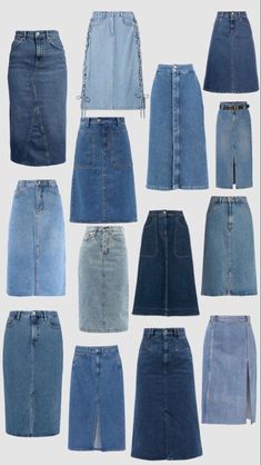 Modest Casual Outfits, Denim Shorts Outfit, Denim Skirt Outfits, Outfit Jeans