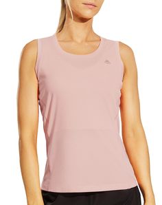 PRICES MAY VARY. Breathable & Quick Dry: Haimont women's athletic sleeveless shirt of 100% polyester is designed to be ultra-breathable, quick dry, moisture wicking. The ultralight outer mesh fabric enhances the cooling effect and provides a comfortable experience for the skin. Ultra Soft & lightweight: Women's sleeveless running shirt provides cooling comfort, is soft to the touch, and feels nearly weightless against your skin. Various Details: Suitable sleeveless cut of armholes and 4-way stre Cheap Sleeveless Activewear With Mesh Back, Pink Sleeveless Tank Top For Workout, Breathable Pink Tank Top For Gym, Sporty Pink Tank Top For Yoga, Pink Sleeveless Tank Top For Yoga, Pink Sleeveless Workout Tank Top, Sleeveless Shirts, Yoga Gym, Women's Workout