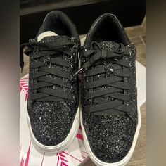 I Have Super Cute, Brand New Sparkly Black, Memory Foam,Never Worn, Size 6, Hey Girl By Corky Shoes. Fit True To Size. Just Bought From A Boutique But They Are Too Small For Me And I Can’t Return. Just Asking What I Paid $45 (Plus Shipping) Party Sneakers Lace-up Synthetic, Party Platform Low-top Sneakers, Casual Party Sneakers With Round Toe, Black Glitter Lace-up Sneakers, Black Glitter Synthetic Sneakers, Party Lace-up Synthetic Sneakers, Trendy Party Sneakers With Synthetic Material, Trendy Platform Sneakers For Party, Black Glitter Sneakers With Round Toe