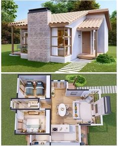 Sims Freeplay Houses, House Flippers, Small House Layout, Sims 4 House Plans, Sims 4 House Building, A Small House, Tiny House Community, House Floor Design, Sims 4 House Design