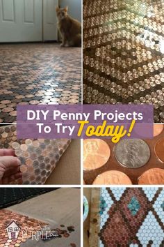 penny projects to try today with pictures of penny coins and other things that have been made into them