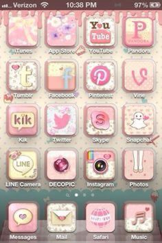 the pink theme on this phone is very cute