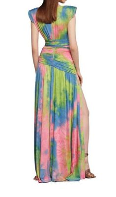 Experience a breath of fresh air with our Mixed Flora Sleeveless Maxi Dress! The perfect balance of bold and delicate, this dress features a stunning mix of floral prints that is sure to make heads turn. Its sleeveless design and lightweight fabric make it perfect for any outdoor event. With our exquisite designs and tailored fit, you'll feel confident and beautiful every step of the way. Order now for fast shipping and a sale price that can't be beaten! Gentle Dry Clean Only Colour may vary due Long Dress Summer, Printed Gowns, Ankle Length Dress, Split Dress, Long Summer Dresses, Elegant Party, Floor Length Dresses, Stretch Dress, Sleeveless Maxi Dress