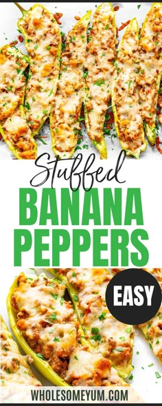 Stuffed Banana Peppers Chicken Stuffed Banana Peppers, Cream Cheese Stuffed Banana Peppers, Stuffed Peppers Sausage, Sausage And Banana Peppers, Bacon Wrapped Banana Peppers, Stuffed Peppers For Freezing, Stuffed Banana Pepper Recipe, Healthy Stuffed Banana Peppers, Stuffed Sweet Banana Peppers