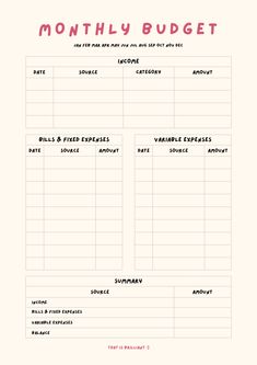 a printable meal planner with the words, month and day to go on it