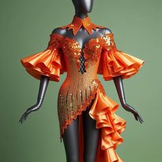 Salsa Outfit, Dance Attire, Salsa Dress, Goddess Costume, Runway Fashion Couture, High Fashion Dresses, Fashion Gowns, Ballroom Dress