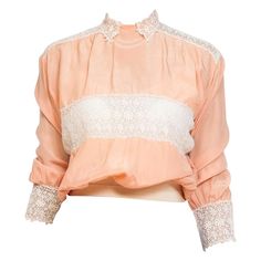 Feminine Long Sleeve Peach Blouse, Feminine Peach Long Sleeve Blouse, Fitted Elegant Orange Blouse, Fitted Feminine Peach Blouse, Elegant Fitted Orange Blouse, Feminine Fitted Peach Blouse, Elegant Fitted Peach Blouse, Pink Silk Blouse For Daywear, Peach Clothes