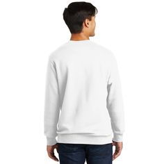 Get the Port & Company® Fan Favorite™ Fleece Crewneck Sweatshirt at Michaels. com. You'll be the biggest fan of this smooth-faced fleece. You'll be the biggest fan of this smooth-faced fleece. Details: Available in multiple sizes and colors 8.5-ounce, 80/20 ring spun cotton/poly 78/22 ring spun cotton/poly (Athletic Heather) 50/50 ring spun cotton/poly (Dark Heather Grey) 100% ring spun cotton face (except Athletic Heather and Dark Heather Grey) Removable tag for comfort and relabeling Locker pa Plain White Sweater For Fall, White Casual Relaxed Fit Sweats, White Plain Sweater For Fall, White Cotton Crew Neck Sweater, Casual White Relaxed Fit Sweats, Plain White Fall Sweater, White Relaxed Fit Casual Sweats, White Fleece Top For Fall, White Casual Sweats