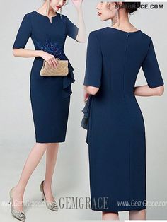 10% off now|Free shipping world-wide. Simple Elegant Sheath Cocktail Dress Knee Length With Short Sleeves at GemGrace. Click to learn our pro custom-made service for wedding dress, formal dress. View #WeddingGuestDresses for more ideas. Elegant Mid-length Bodycon Summer Dress, Solid Color Short Sleeve Midi Dress For Cocktail, Formal Fitted Short Sleeve Bodycon Dress, Fitted Short Sleeve Knee-length Solid Dress, Fitted Short Sleeve Bodycon Dress For Formal Occasions, Knee-length Bodycon Dress For Office, Fitted Solid Color Short Sleeve Knee-length Dress, Elegant Short Sleeve Dress For Spring, Elegant Mid-length Bodycon Dress For Formal Occasions