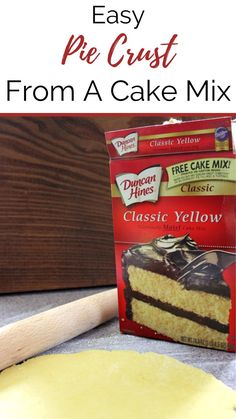 the cake mix is ready to be cut into pieces and put on top of the cake