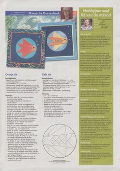 an article in the magazine about how to make fish quilts and other crafts for kids