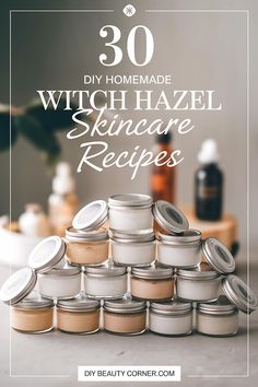 Create glowing, healthy skin with these 30 DIY Witch Hazel skincare recipes! From a Witch Hazel and Tea Tree Oil Acne Toner to a Witch Hazel and Lavender Oil Calming Mist, these recipes offer natural solutions for acne, redness, and skin irritation. Perfect for refreshing toners, cooling gels, and soothing sprays. #WitchHazelSkincare #DiySkincare #NaturalBeauty #HomemadeToner Homemade Toner, Tea Tree Oil For Acne, Acne Redness, Acne Toner