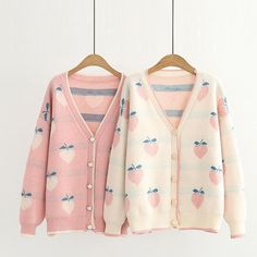 Feel extra peachy in our kawaii cotton Peach Print knitted cardigan! This precious one-sized knit cardigan comes in pink or khaki and has cute peaches embroidered throughout! With 5 stylish buttons for an open or closed look, this sweet cardigan is sure to brighten up your look! Get your kawaii Autumn peach cardigan here today! Size Chart: Shoulder: 65cm Bust: 120cm Length: 66cm Sleeve Length: 45cm Cute Beige Sweater For Spring, Pink Kawaii Sweater For Spring, Cute Cotton Buttoned Sweater, Cute Long Sleeve Buttoned Cardigan, Cute Cotton Sweater With Buttons, Sweet Long Sleeve Cardigan For Spring, Sweet Long Sleeve Spring Cardigan, Cute Pink V-neck Outerwear, Kawaii Spring Sweater