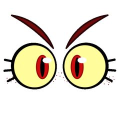 an image of a cartoon cat's eyes