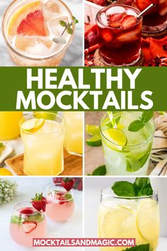 Healthy Mocktails – Are you ready to dive into the world of healthy mocktails with benefits? Here are 11 easy healthy mocktail recipes that not only taste good, but also are low sugar! Strawberry Mocktail Recipe, Pregnancy Mocktails, Best Mocktail, Healthy Mocktail, Strawberry Mojito, Mocktail Recipes